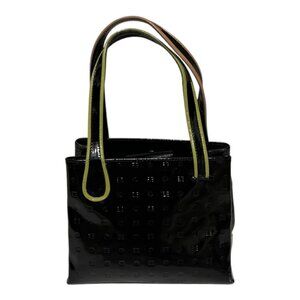Arcadia Embossed Genuine Patent Leather Made in Italy Mini Hand Bag